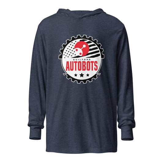 Performance | Hooded Long Sleeve T Shirt | Guilford Autobots | Emblem Logo