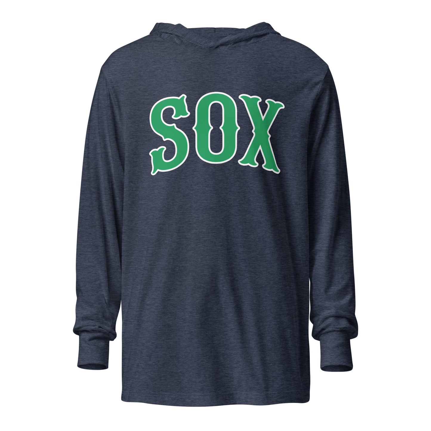 Performance | Hooded Long Sleeve T Shirt | Greenville Sox | Script Logo
