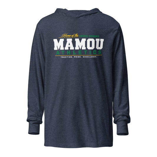 Performance | Hooded Long Sleeve T Shirt | Mamou High School | Modern Script Logo