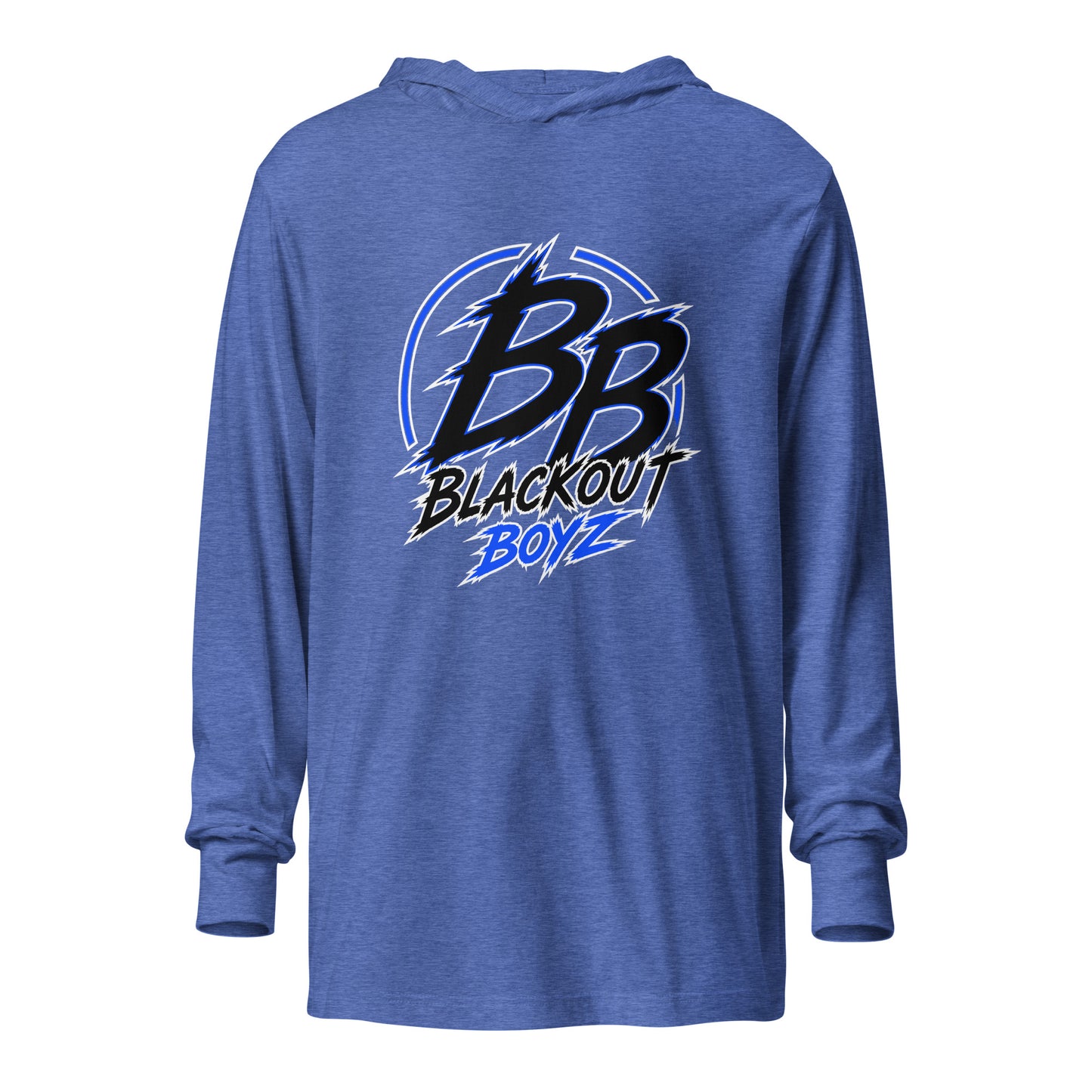 Performance | Hooded Long Sleeve T Shirt | Blackout Boyz | Vanguard Logo