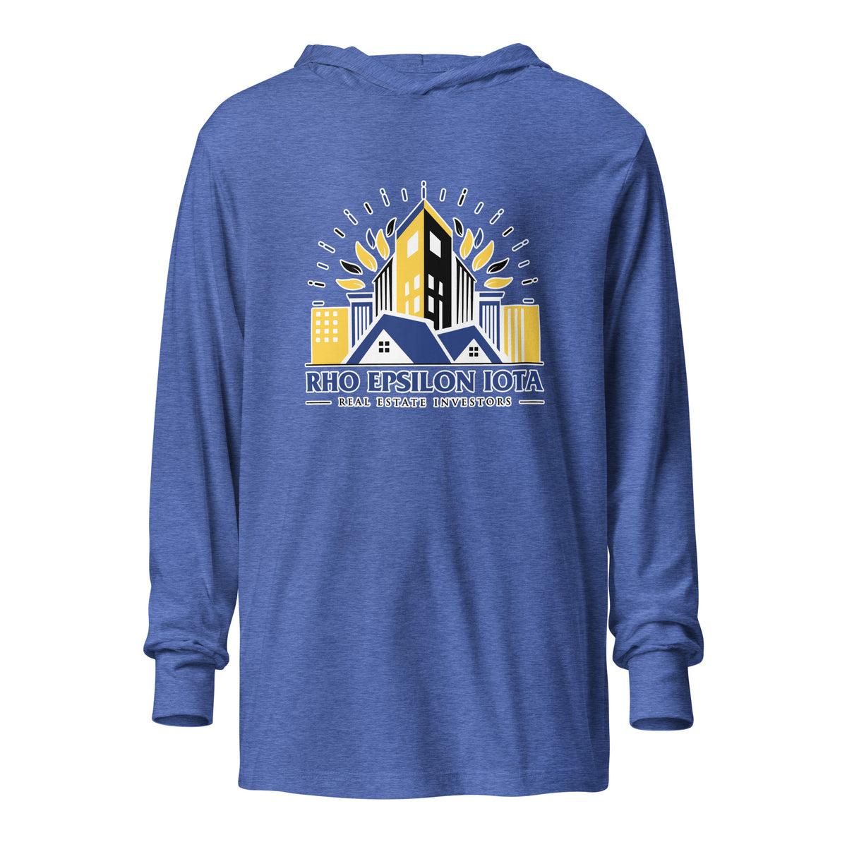 Performance | Hooded Long Sleeve T Shirt | Rho | Emblem Logo