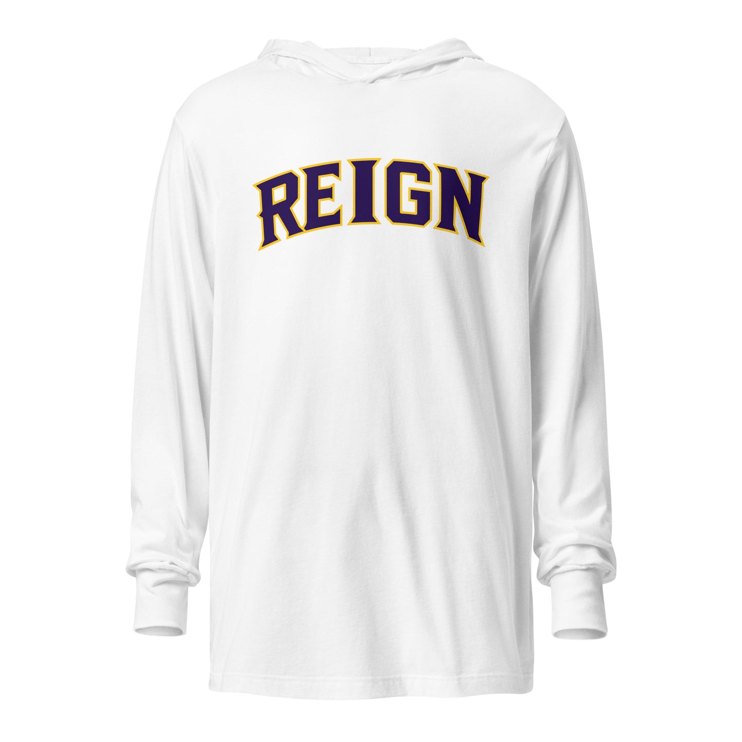 Performance | Hooded Long Sleeve T Shirt | REIGN 10U Softball | Script Logo