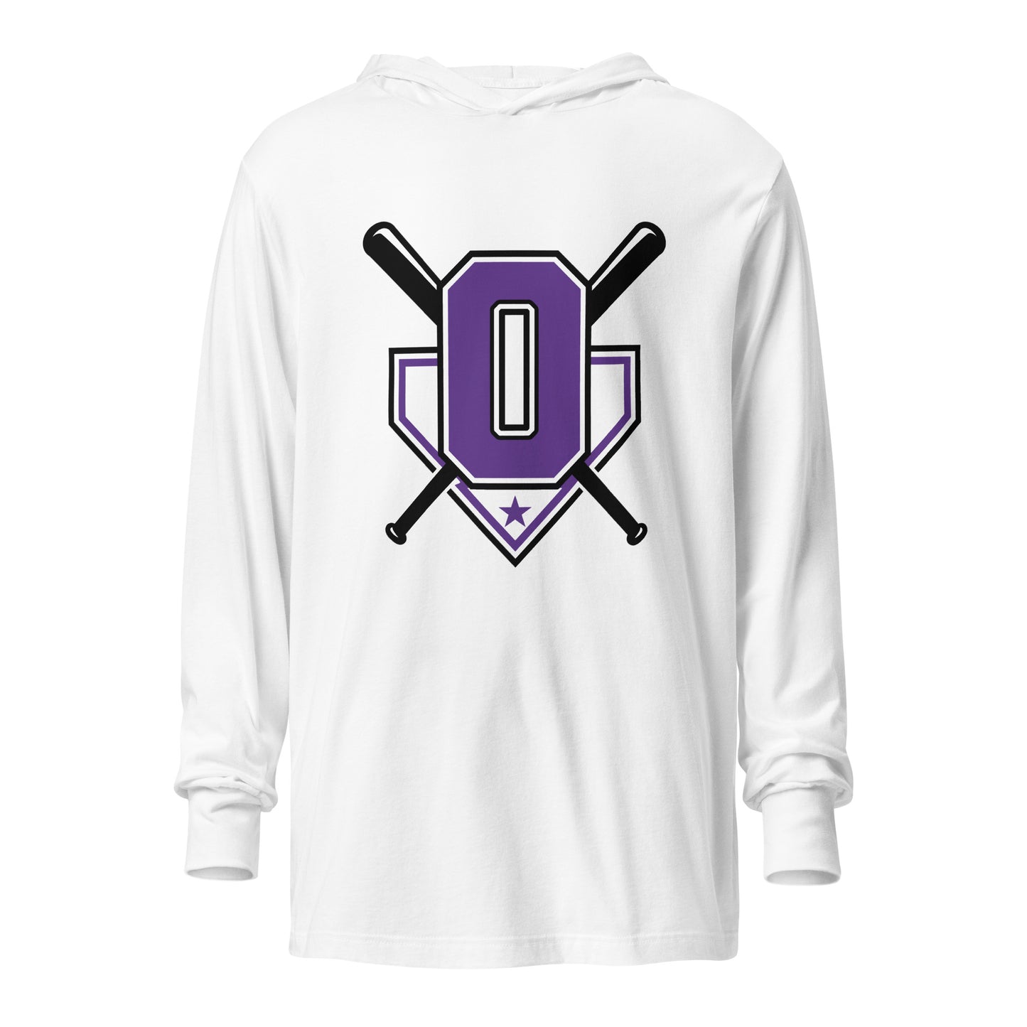 Performance | Hooded Long Sleeve T Shirt | Carolina Outlaws Baseball | Vanguard Logo