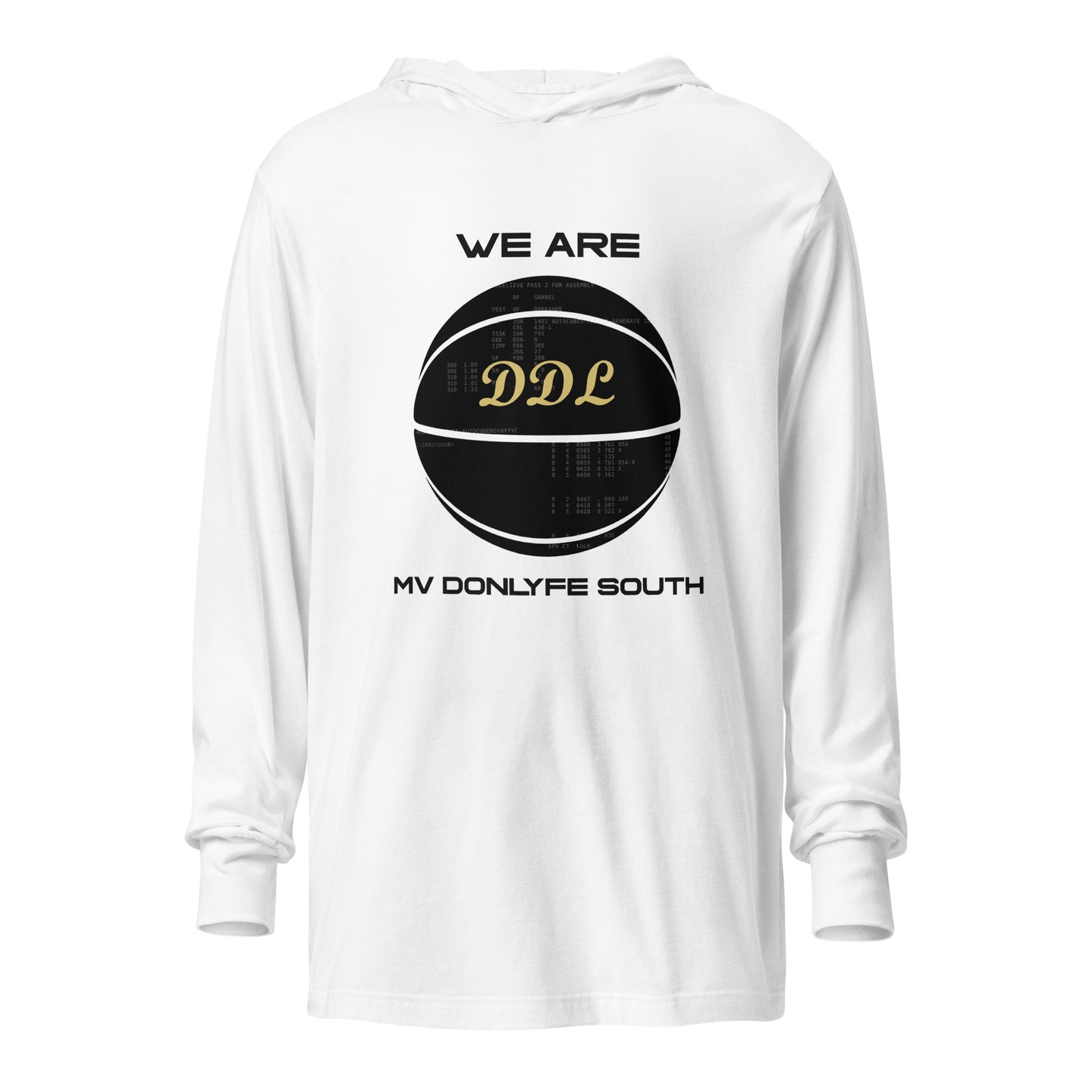 Performance | Hooded Long Sleeve T Shirt | Official DDL Merchandise | Emblem Logo