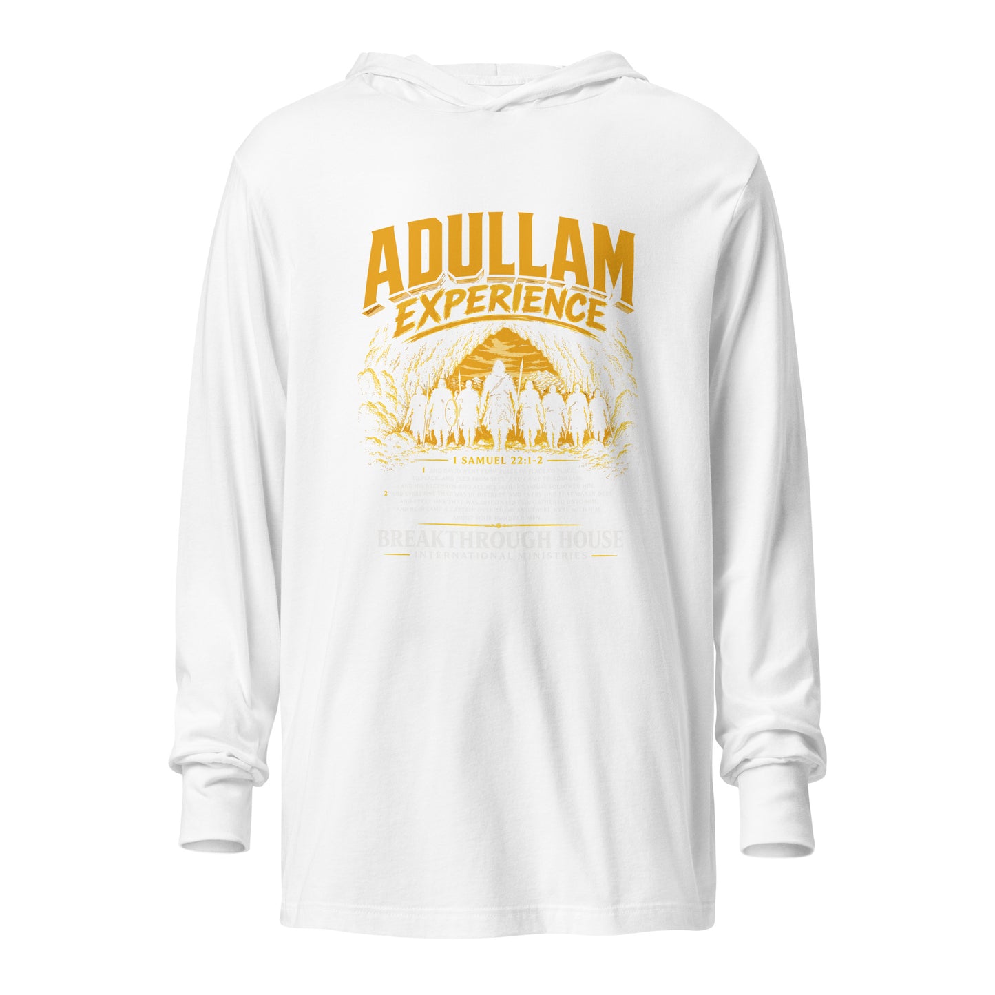 Performance | Hooded Long Sleeve T Shirt | Breakthrough House International Ministries | Emblem Logo