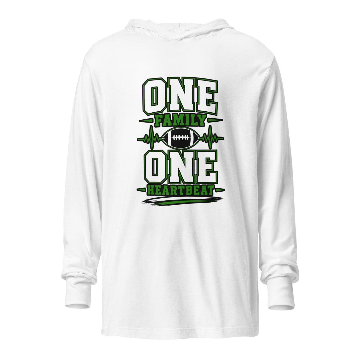 Performance | Hooded Long Sleeve T Shirt | Celina Black Football | Modern Script Logo