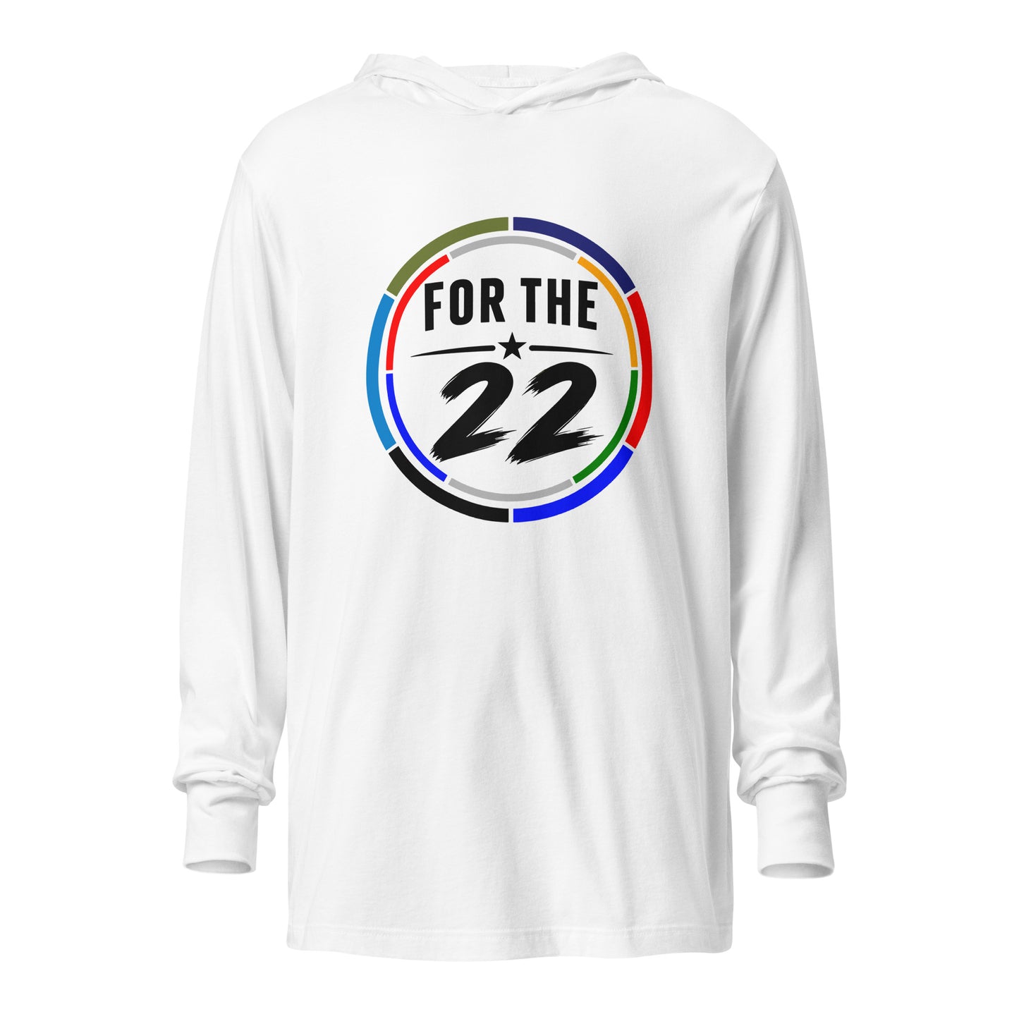 Performance | Hooded Long Sleeve T Shirt | For the 22 | Honor Athletics Logo