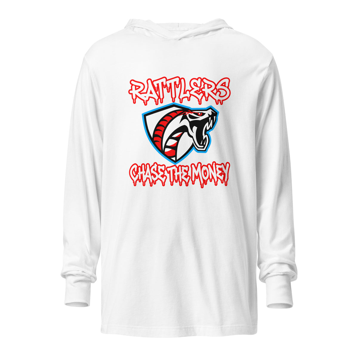 Performance | Hooded Long Sleeve T Shirt | Rattlers 2/11 | Crest Logo