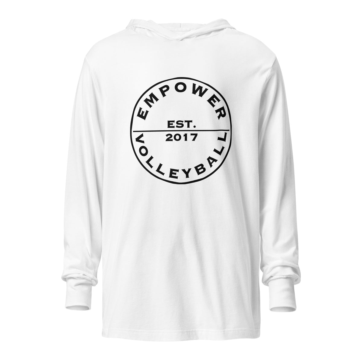 Performance | Hooded Long Sleeve T Shirt | Empower Volleyball Club | Valor Logo