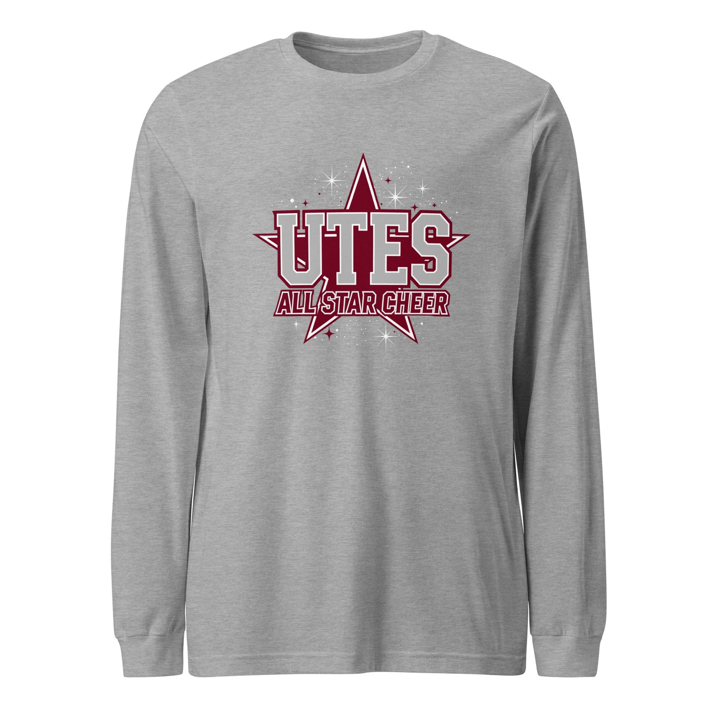 Performance | Long Sleeve Tee | Utes Allstar Cheer | Crest Logo