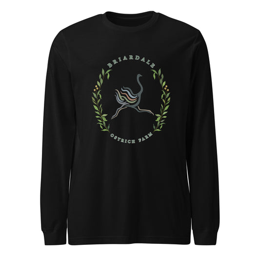 Performance | Long Sleeve Tee | Briardale Ostrich Farm | Crest Logo