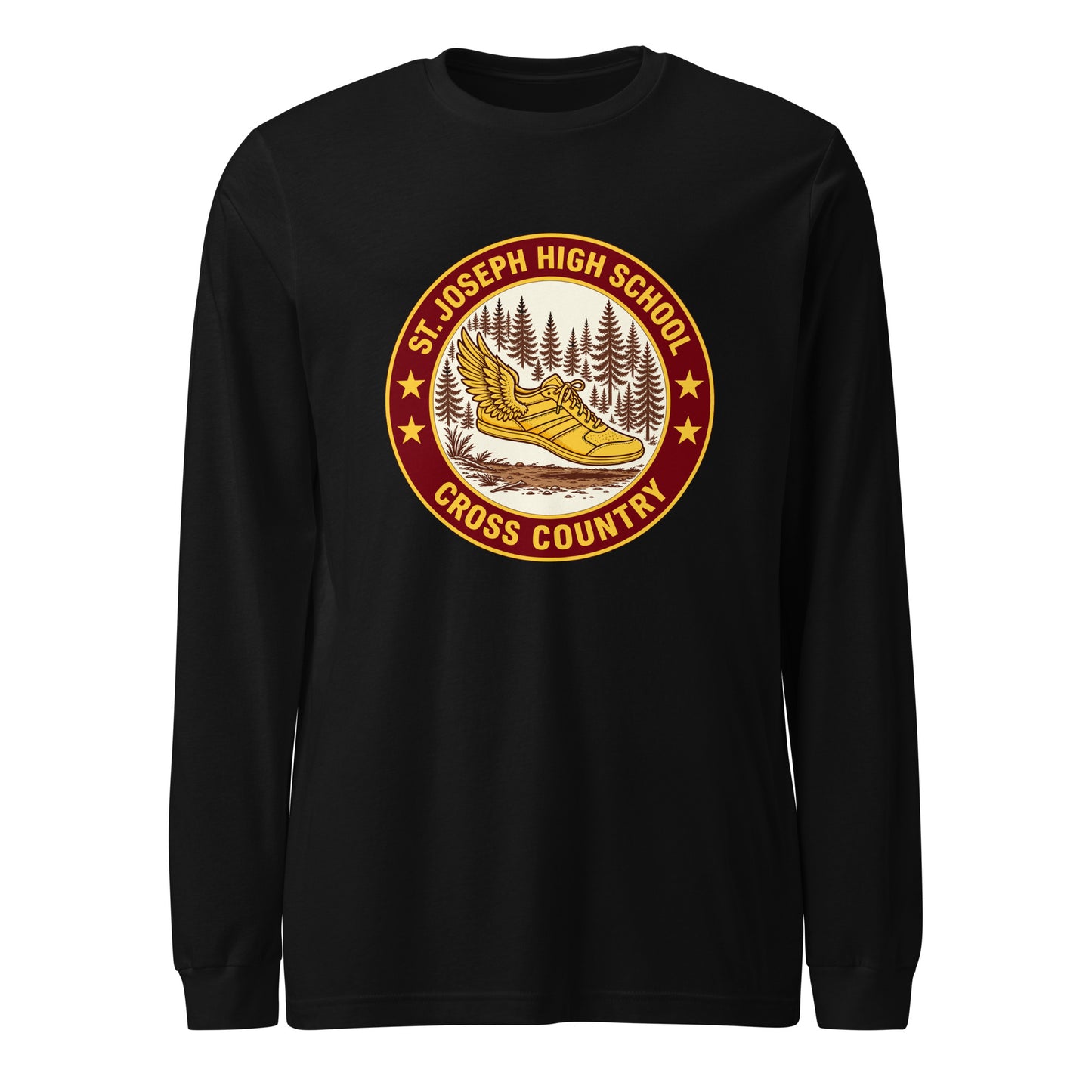 Performance | Long Sleeve Tee | St. Joseph High School - Cross Country | Badge Logo