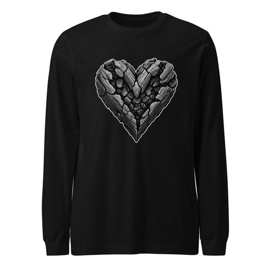 Performance | Long Sleeve Tee | Obsidian Heartbeat | Emblem Logo