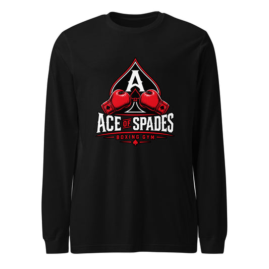 Performance | Long Sleeve Tee | Ace of Spades Boxing Gym | Emblem Logo