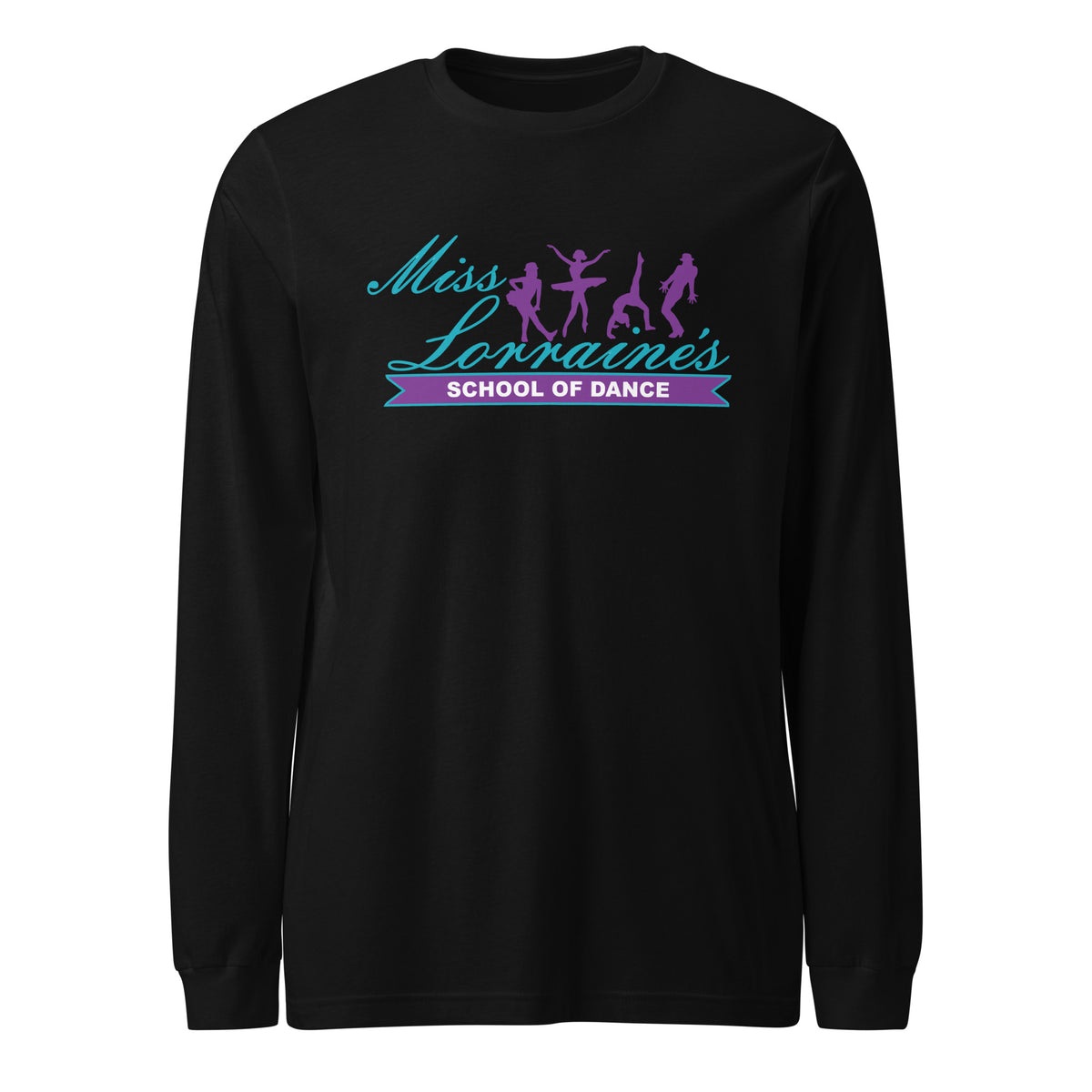 Performance | Long Sleeve Tee | Miss Lorraine’s School of Dance | Crest Logo