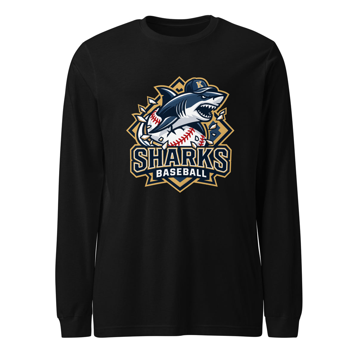 Performance | Long Sleeve Tee | Sharks Diamond Sports | Valor Logo