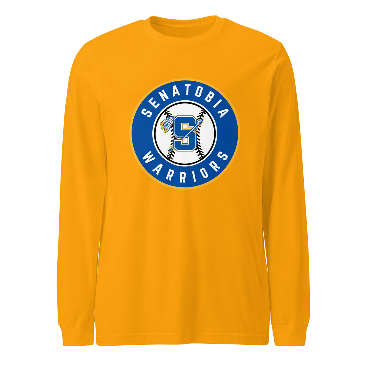 Performance | Long Sleeve Tee | Senatobia Warriors Baseball | Badge Logo