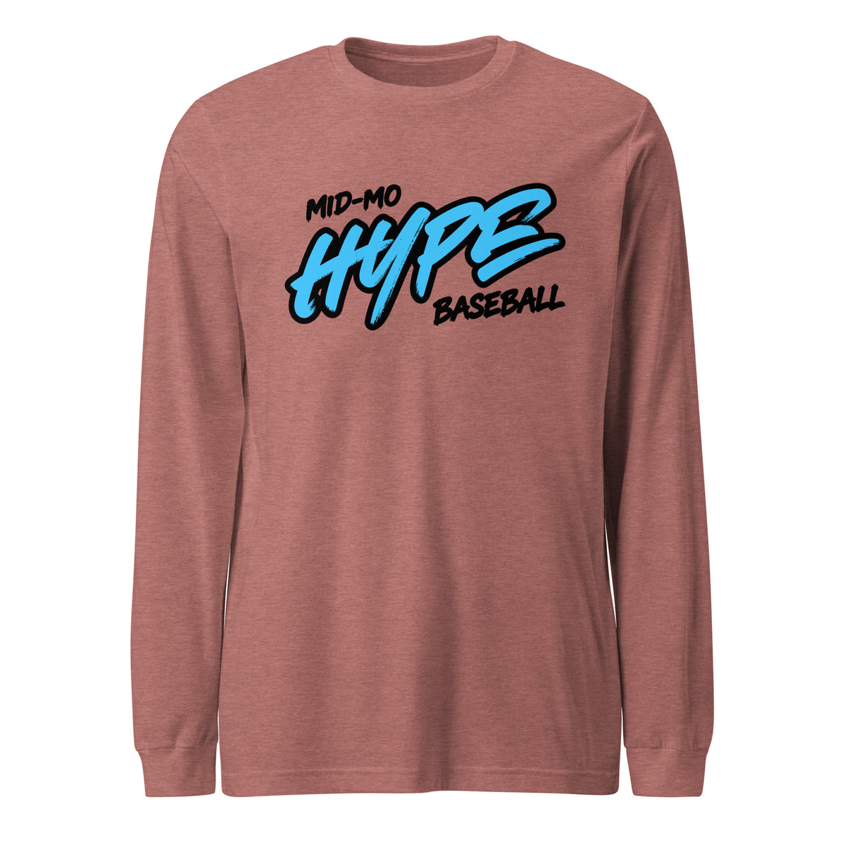 Performance | Long Sleeve Tee | Hype Baseball Club | Modern Script Logo