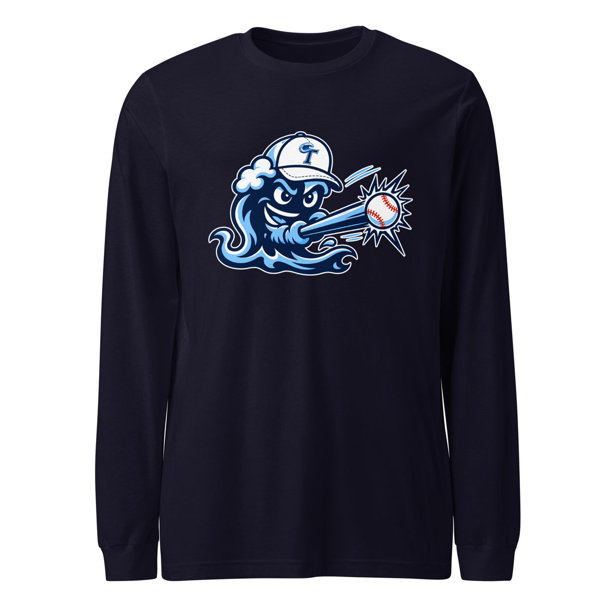 Performance | Long Sleeve Tee | Long Island Tides Baseball | Mascot Logo