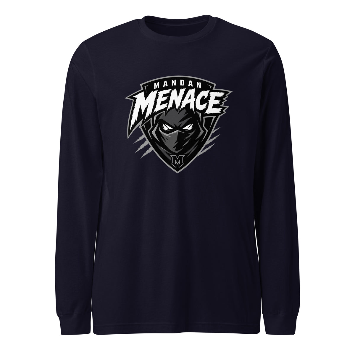 Performance | Long Sleeve Tee | Mandan Menace | Shield Logo