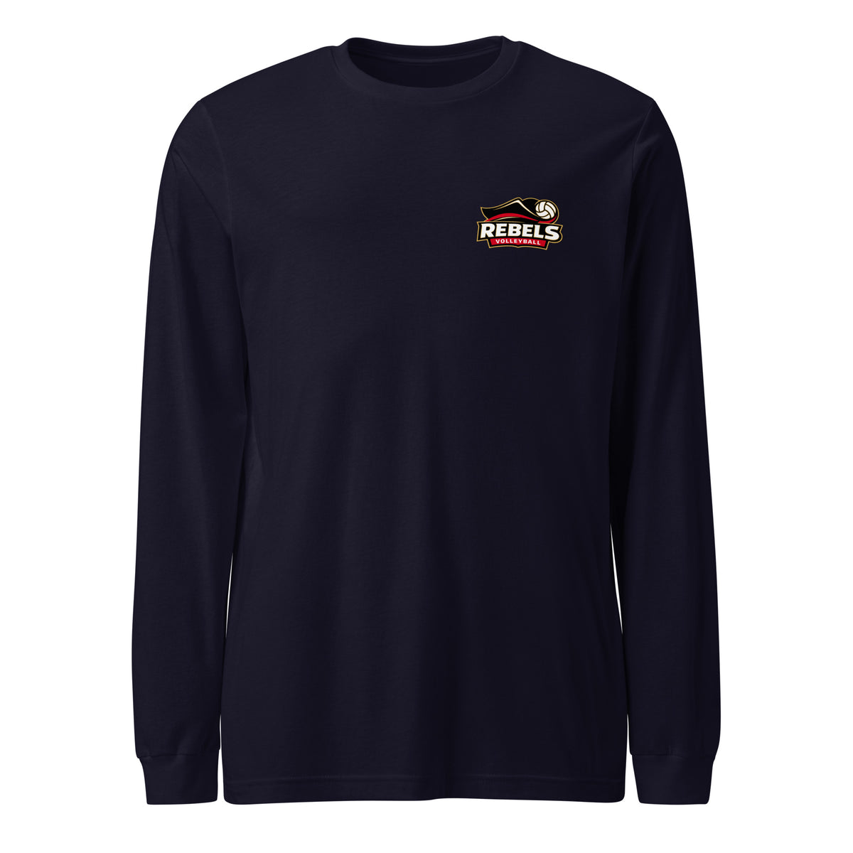 Performance | Long Sleeve Tee | Rebels Volleyball Club | Crest Logo