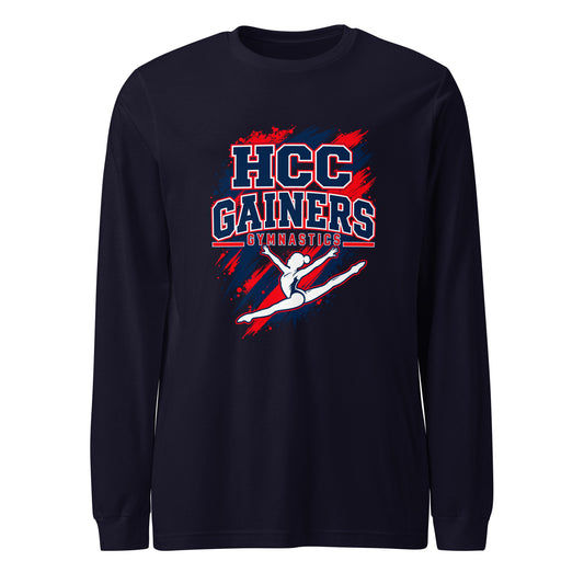 Performance | Long Sleeve Tee | HCC Gymnastics | Crest Logo