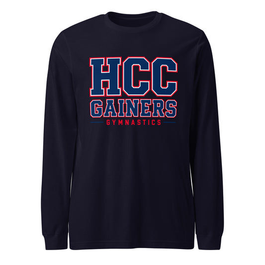 Performance | Long Sleeve Tee | HCC Gymnastics | Vanguard Logo