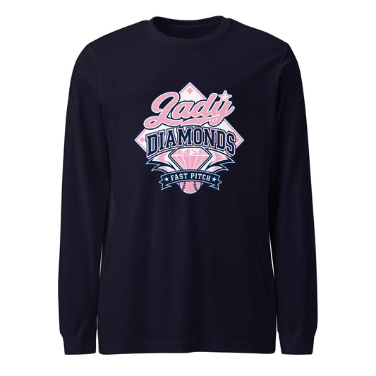 Performance | Long Sleeve Tee | Lady Diamonds | Emblem Logo
