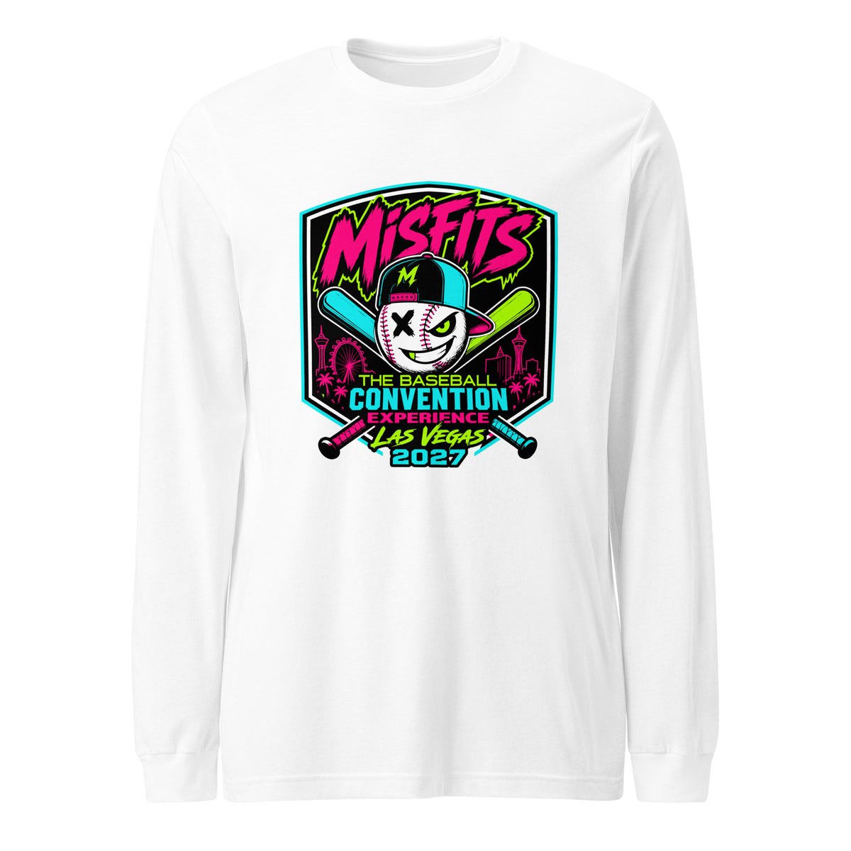 Performance | Long Sleeve Tee | Misfits Baseball | Shield Logo