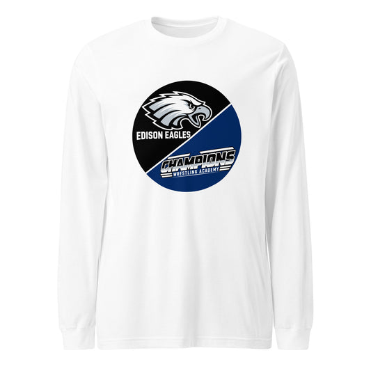Performance | Long Sleeve Tee | Edison Eagles/CWA Wrestling | Badge Logo