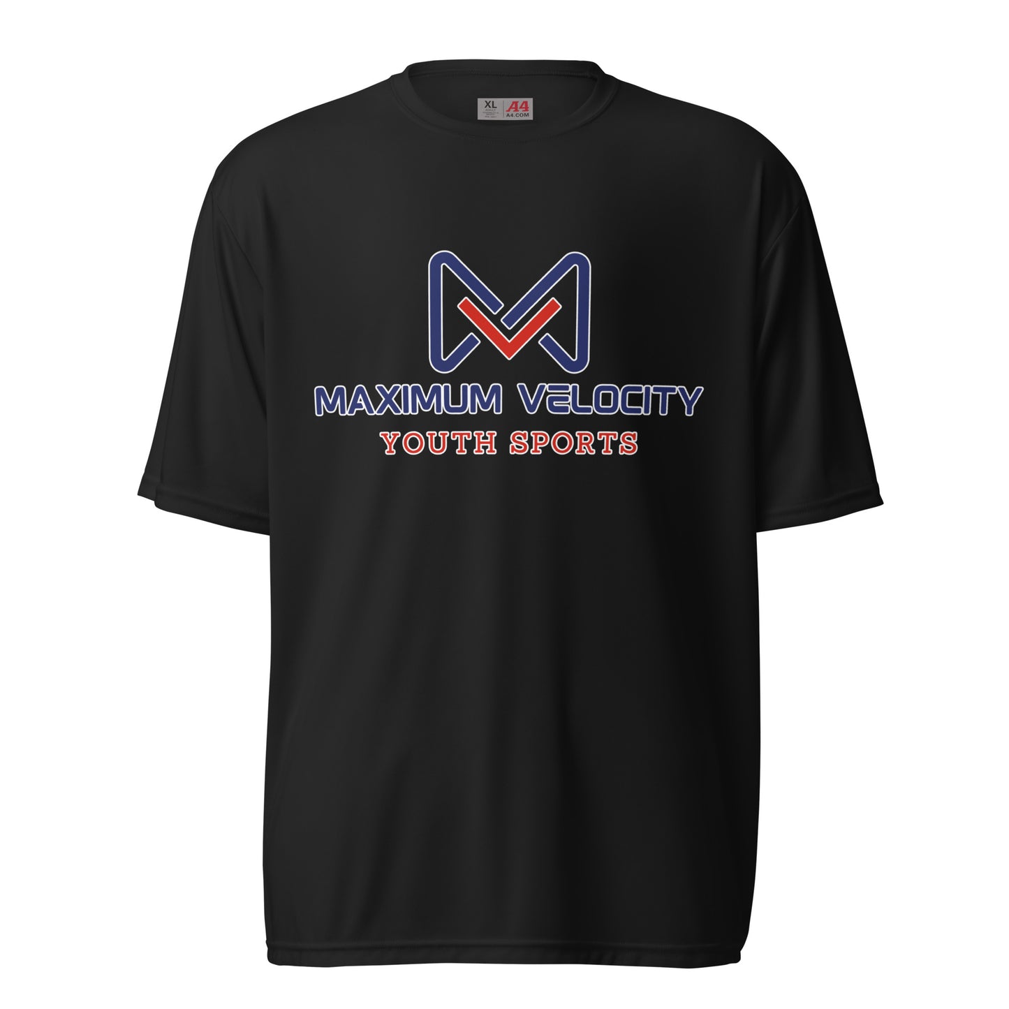 Active | Moisture Wicking Shirt | Maximum Velocity Youth Sports | Emblem Logo