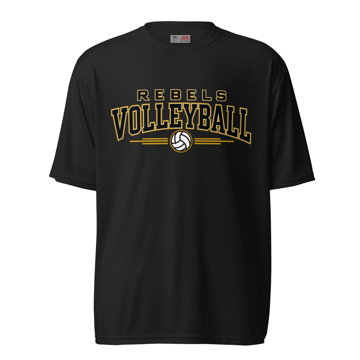 Active | Moisture Wicking Shirt | Rebels Volleyball Club | Modern Script Logo