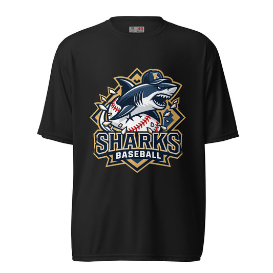 Active | Moisture Wicking Shirt | Sharks Diamond Sports | Valor Logo