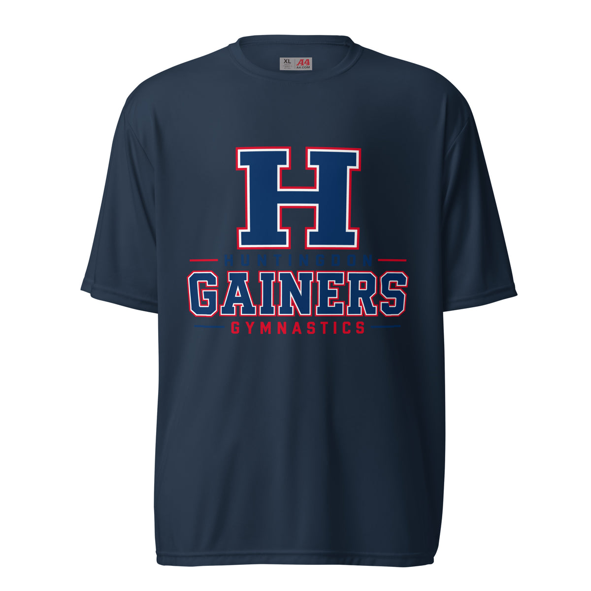 Active | Moisture Wicking Shirt | HCC Gymnastics | Gainers Emblem Logo
