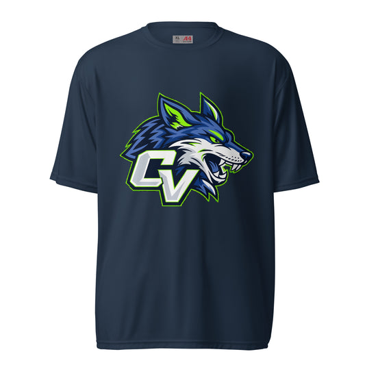 Active | Moisture Wicking Shirt | Cumberland Valley Coyotes Football | Crest Logo