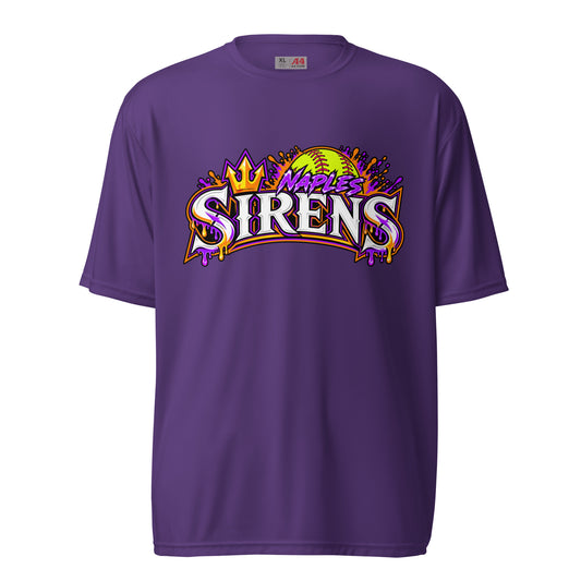 Active | Moisture Wicking Shirt | Naples Sirens | Emblem Logo