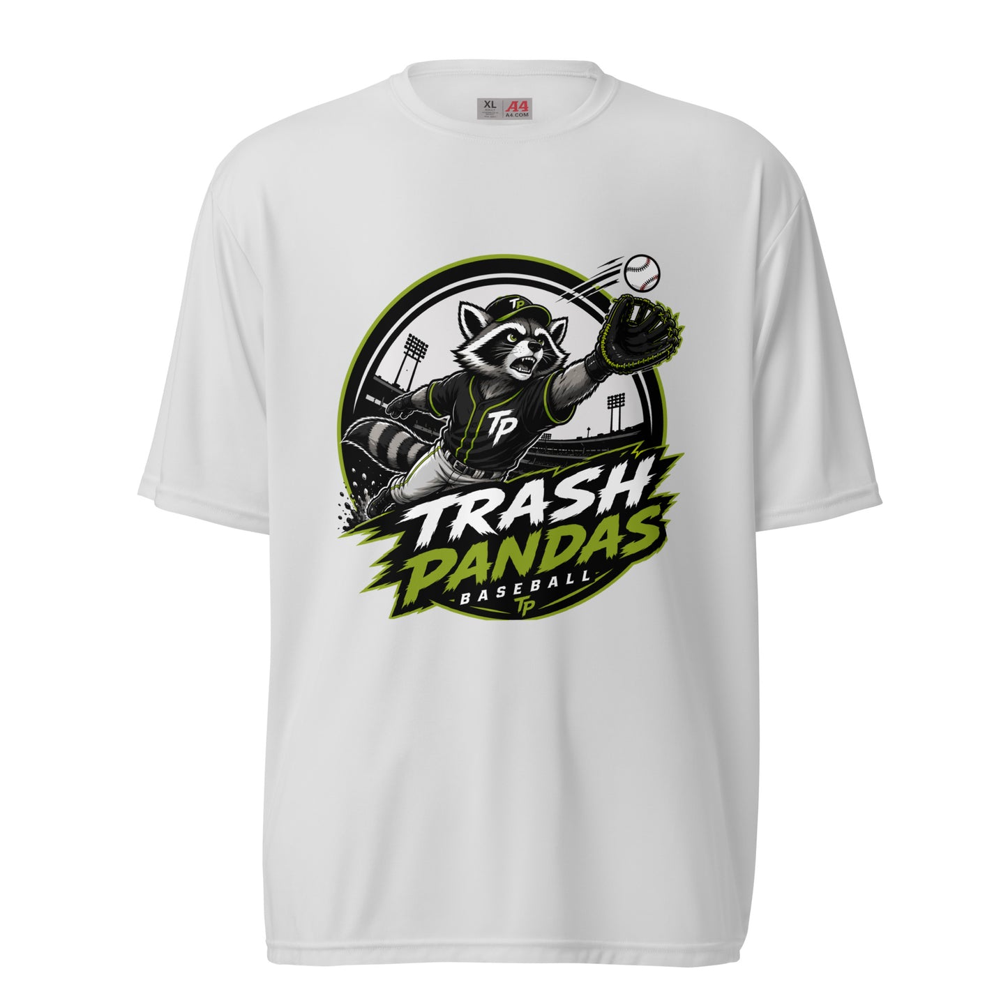 Active | Moisture Wicking Shirt | Trash Pandas Baseball Organization | Emblem Logo