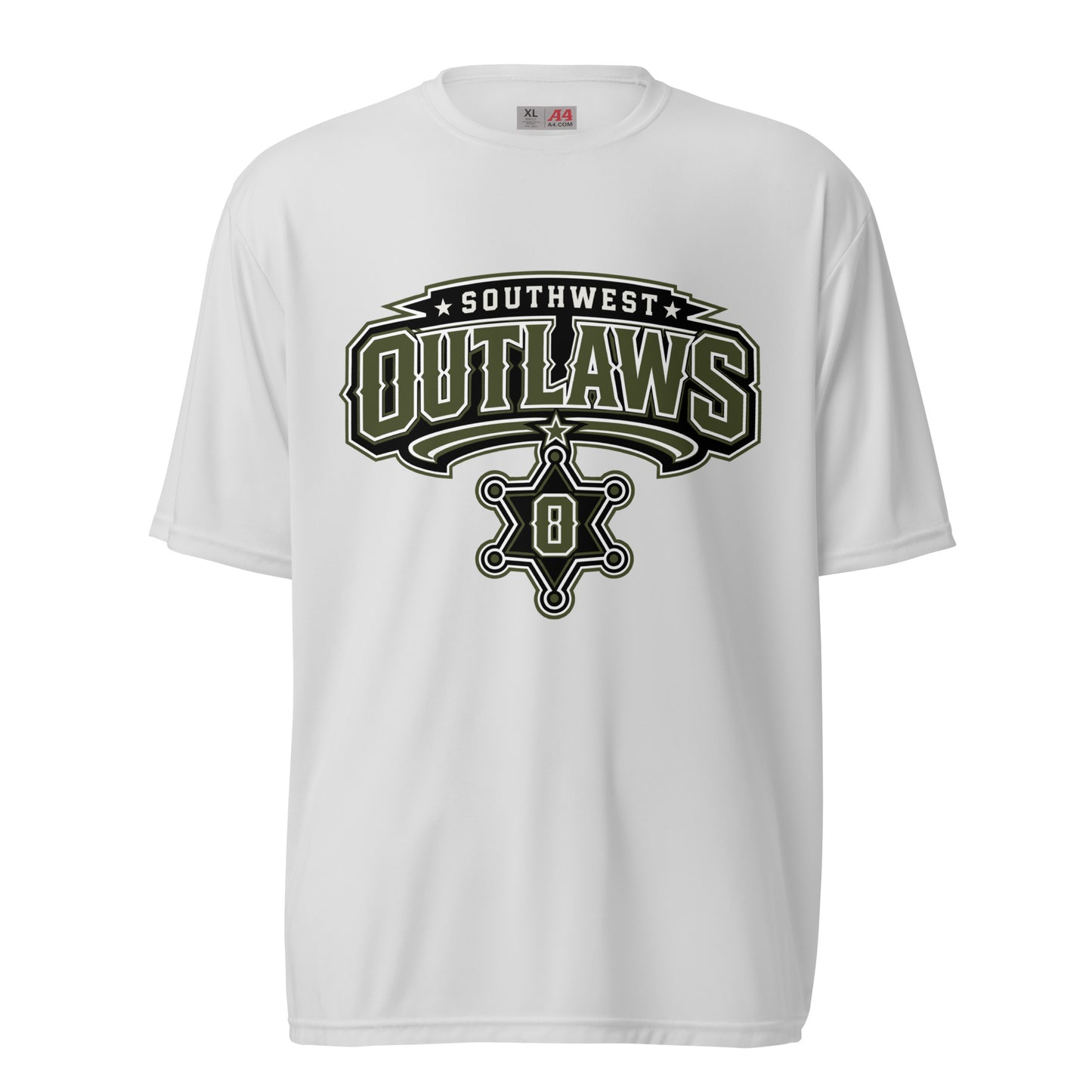 Active | Moisture Wicking Shirt | Southwest Outlaws | Frontier Athletics Logo