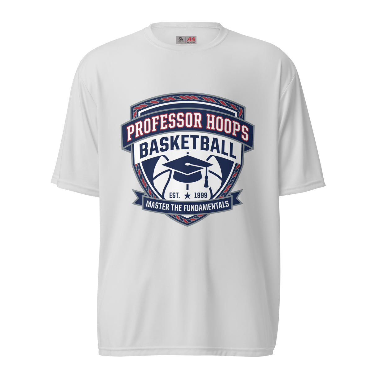 Active | Moisture Wicking Shirt | Professor Hoops Basketball | Crest Logo