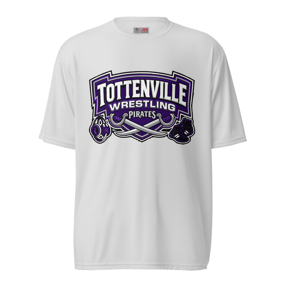 Active | Moisture Wicking Shirt | Tottenville wrestling club | Vanguard Logo