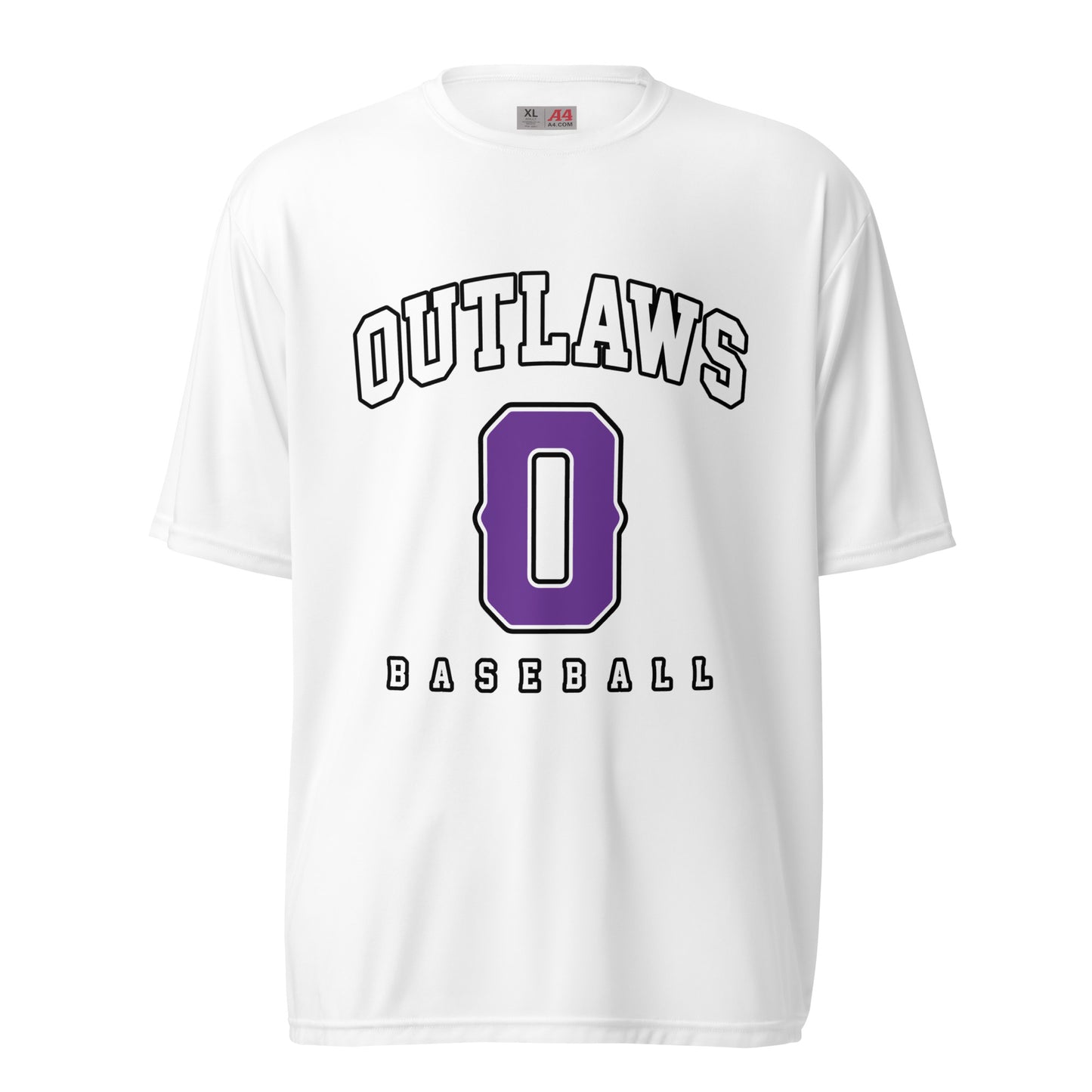 Active | Moisture Wicking Shirt | Carolina Outlaws Baseball | Atheltics Logo