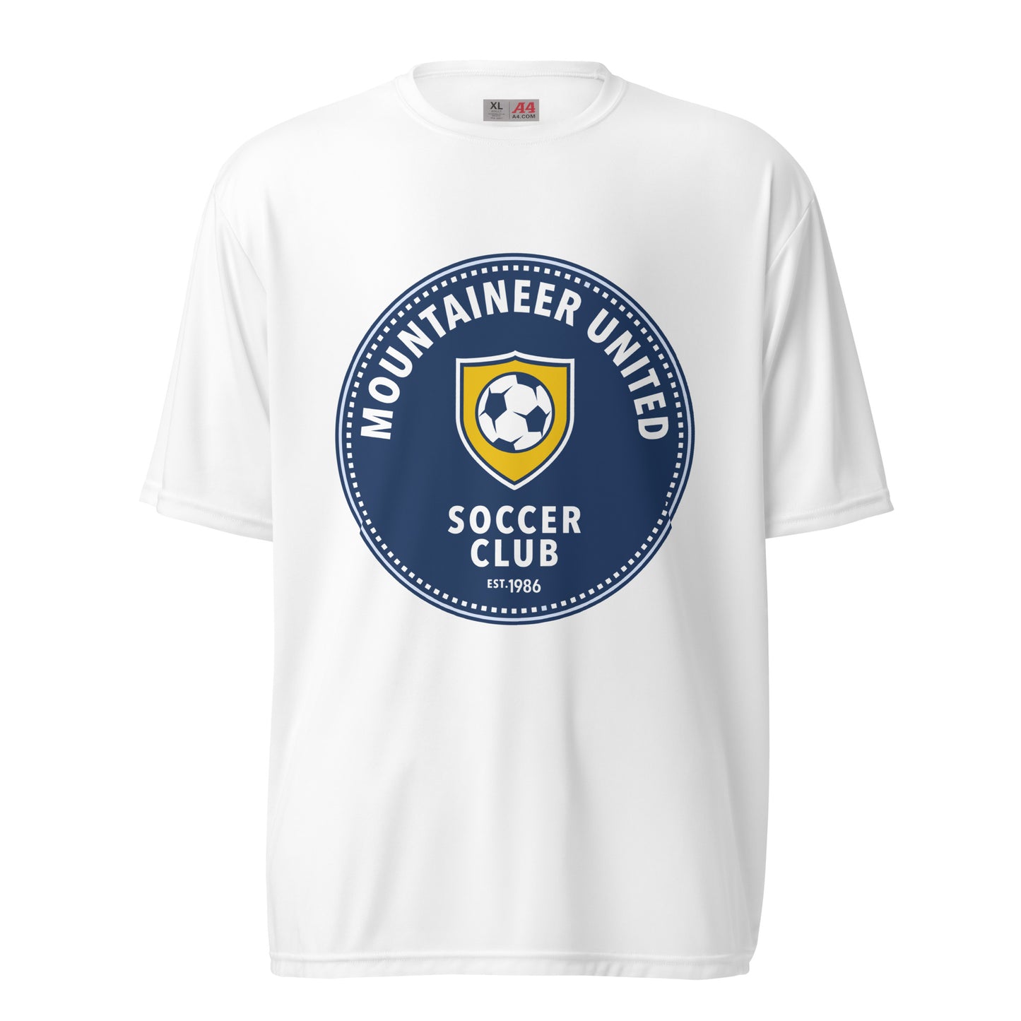 Active | Moisture Wicking Shirt | Mountaineer United Soccer Club | Badge Logo