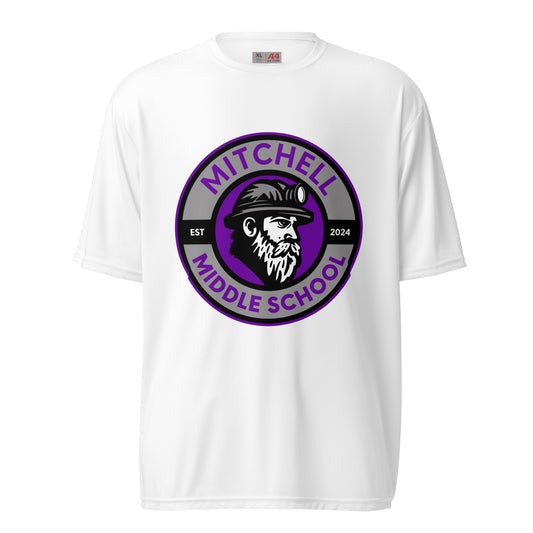 Active | Moisture Wicking Shirt | Mitchell Middle School Softball | Badge Logo