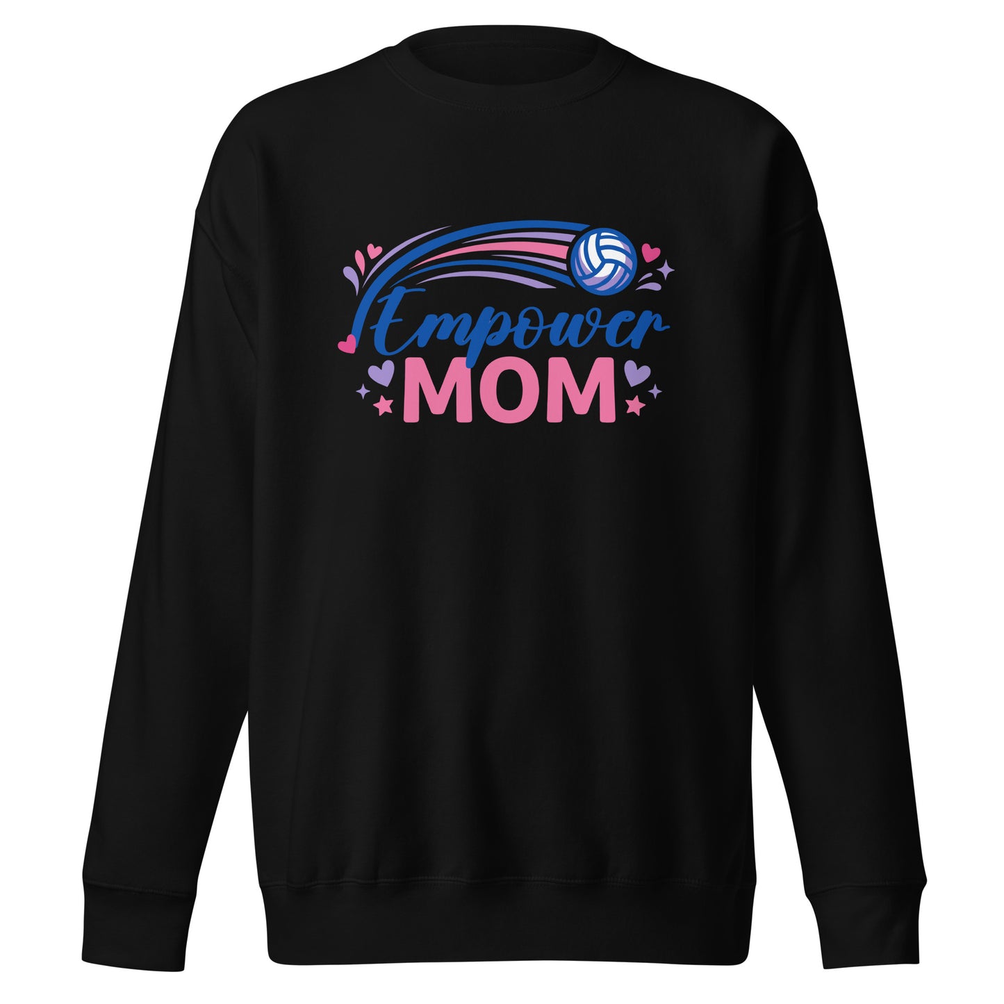 Performance | Crewneck | Empower Volleyball Club | Mom Crest Logo