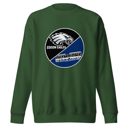 Performance | Crewneck | Edison Eagles/CWA Wrestling | Badge Logo