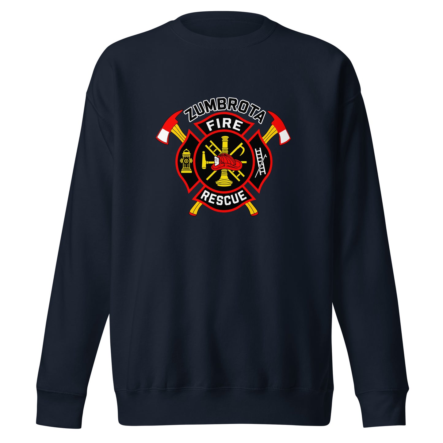 Performance | Crewneck | Zumbrota Fire Department | Vanguard Logo