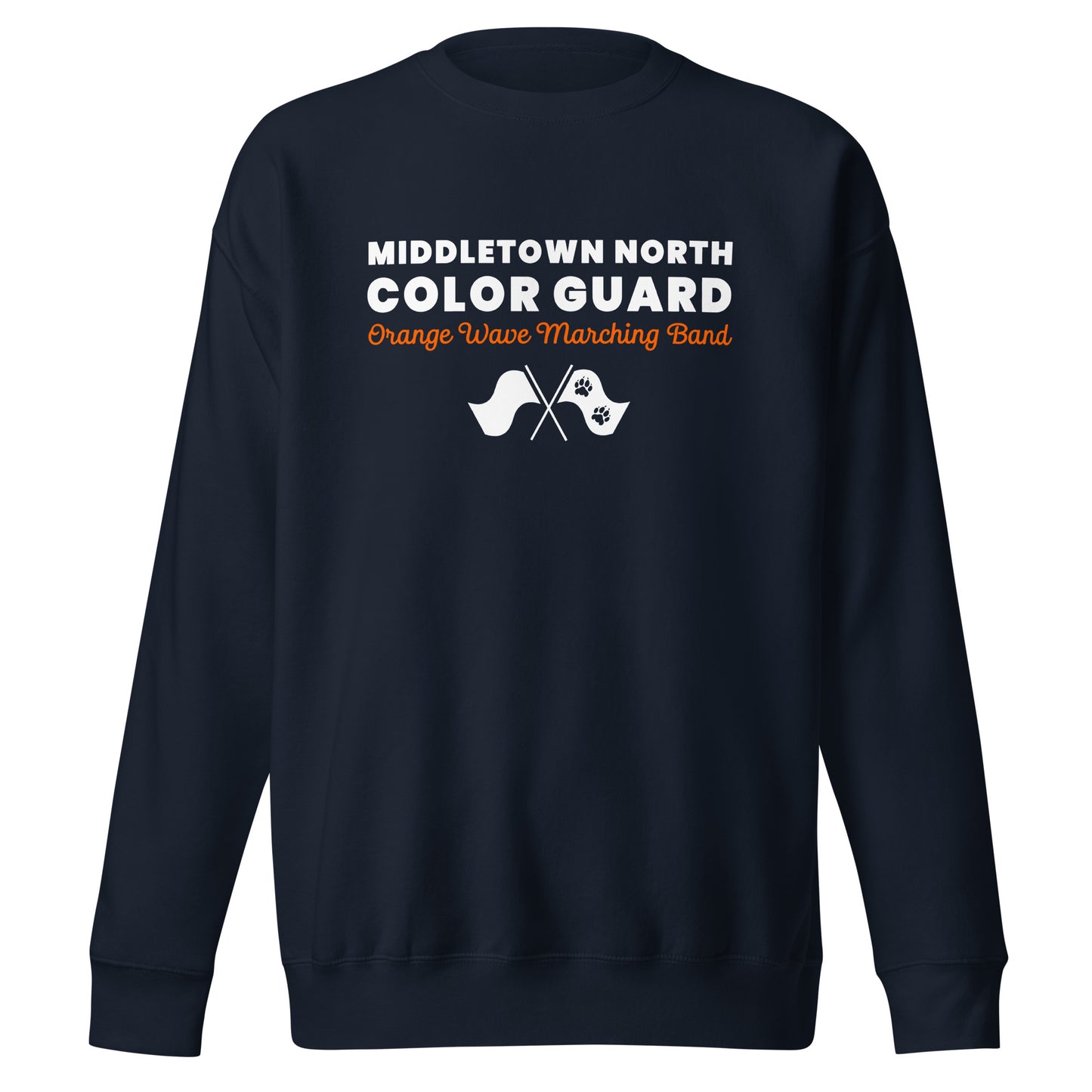Performance | Crewneck | Orange Wave Marching Band | Modern Script Logo