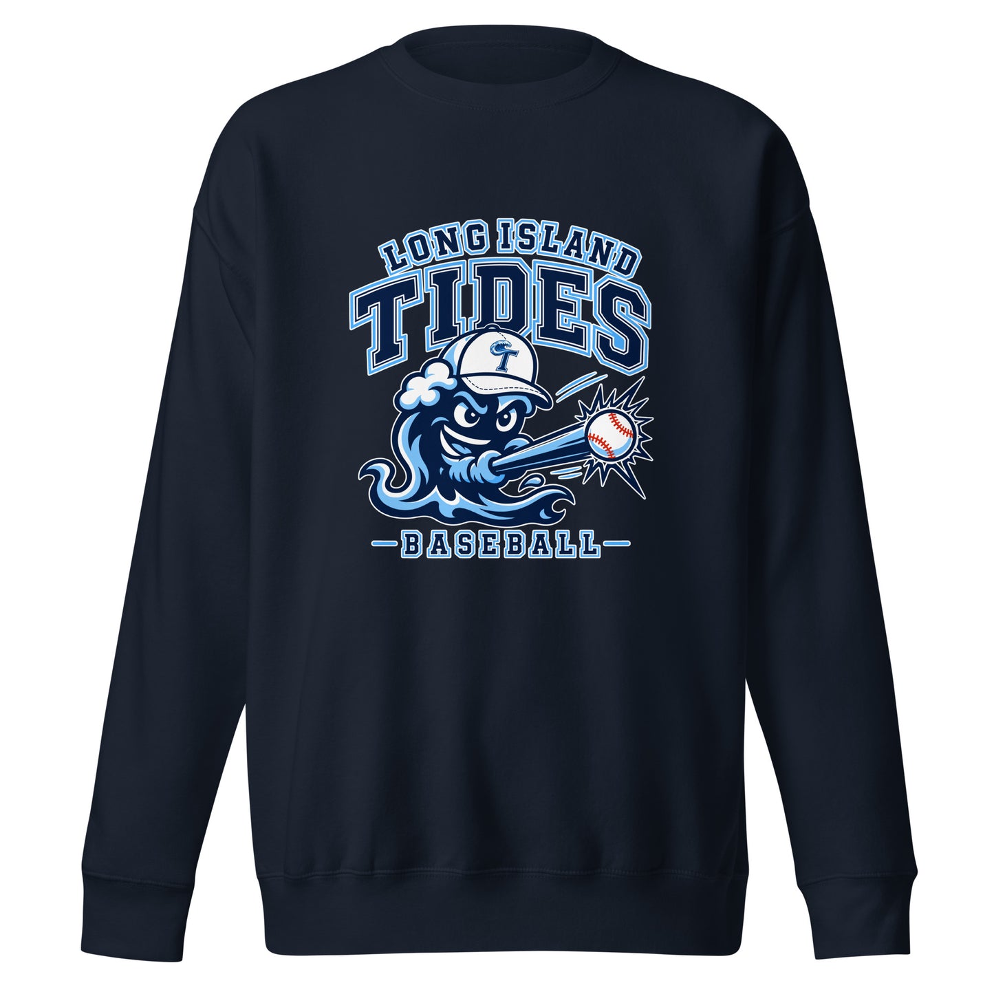 Performance | Crewneck | Long Island Tides Baseball | Valor Logo