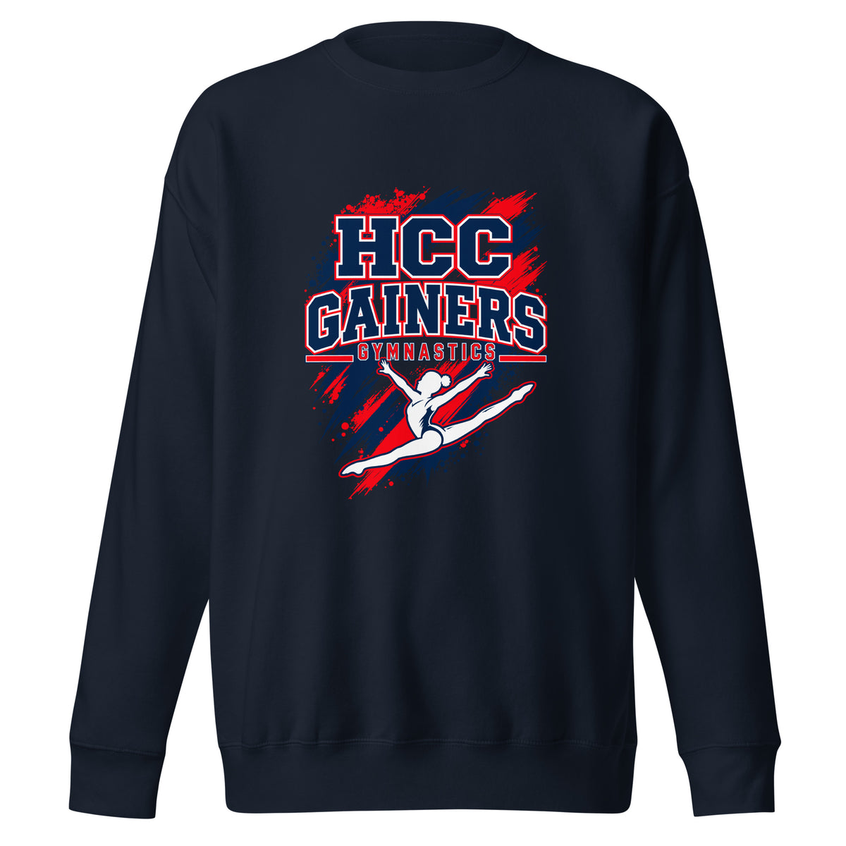 Performance | Crewneck | HCC Gymnastics | Crest Logo