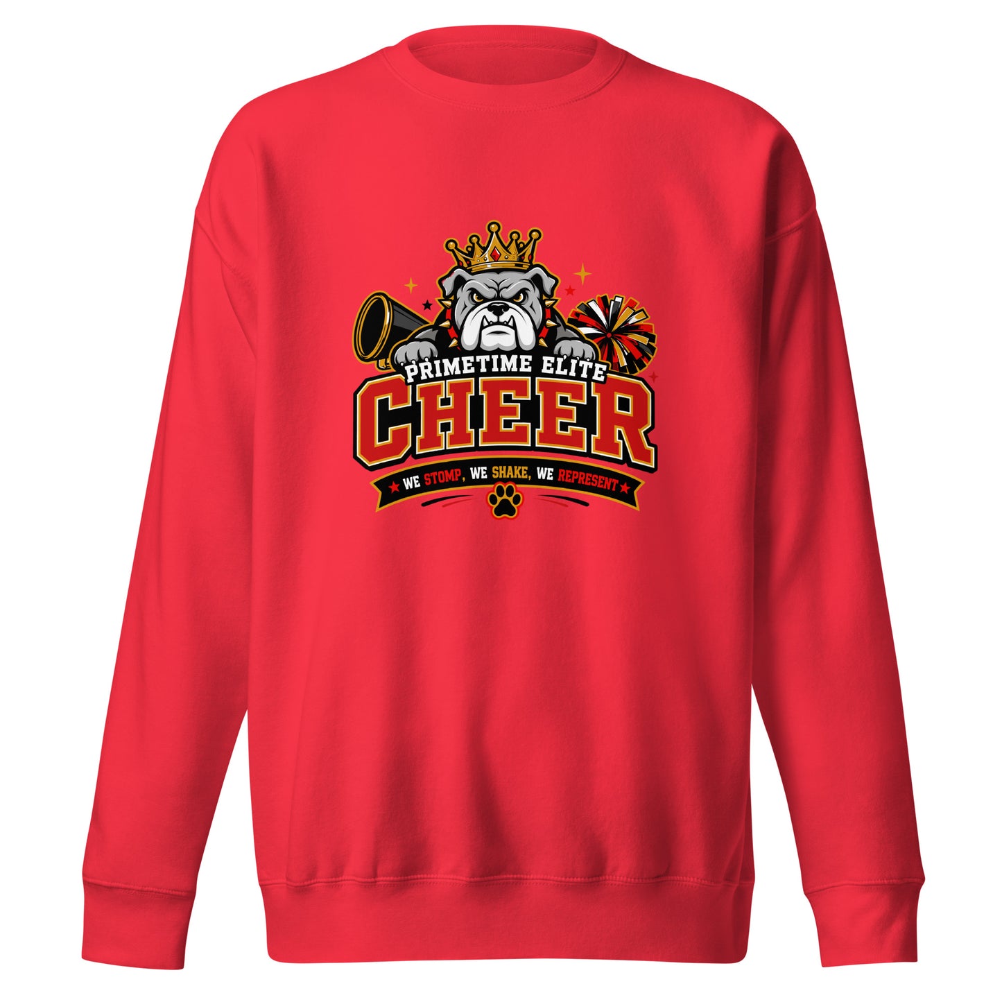 Performance | Crewneck | PTE Bulldog Cheer | Crest Logo